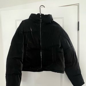 Black puffer jacket
